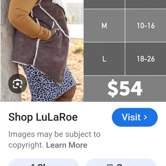Lularoe Marlow Vest/Jacket - Picture 3 of 3